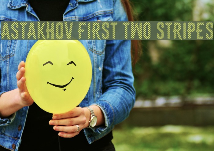 Astakhov First Two Stripes Font examples