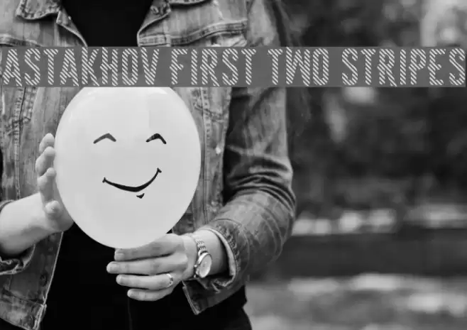 Astakhov First Two Stripes Font examples