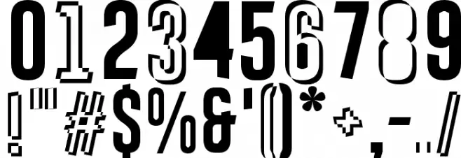 Astakhov First Two StripesChaos Font OTHER CHARS