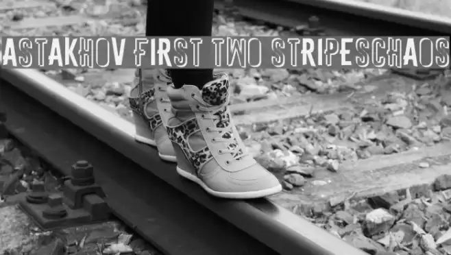 Astakhov First Two StripesChaos Font examples