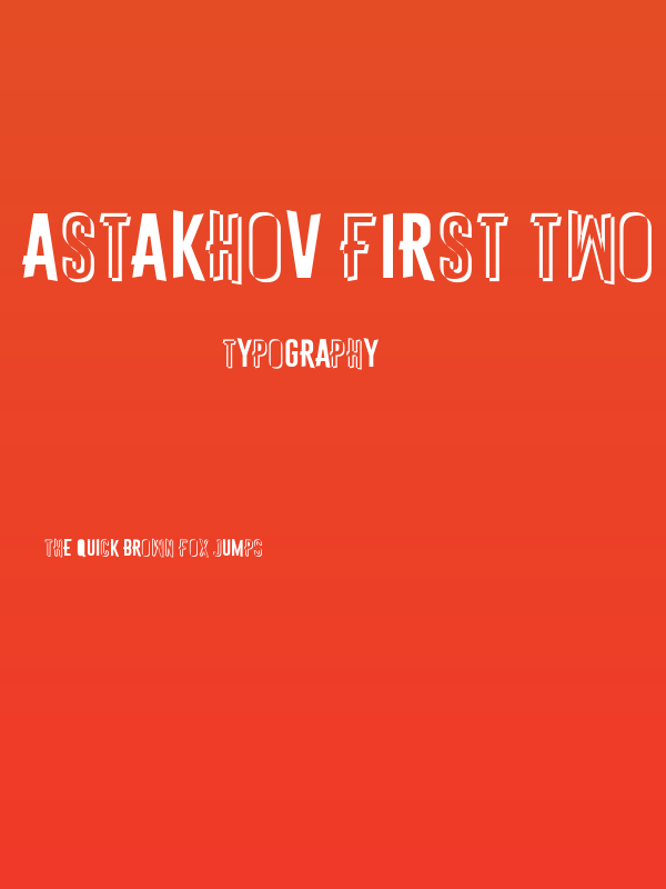 Astakhov First Two StripesChaos Poster