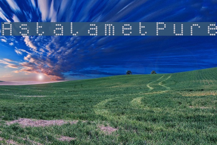 AstalametPure Font examples