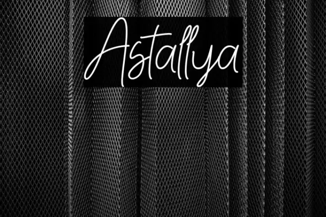 Astallya Font examples