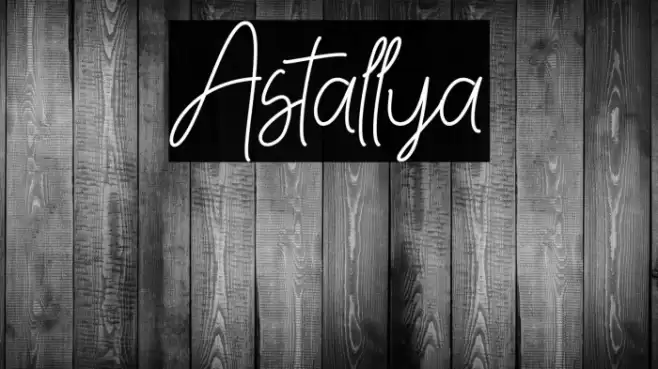 Astallya Font examples