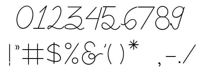Astamaya フォント その他の文字