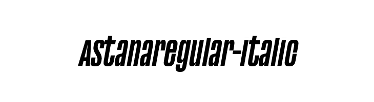 Astana regular-italic  font caratteri gratis