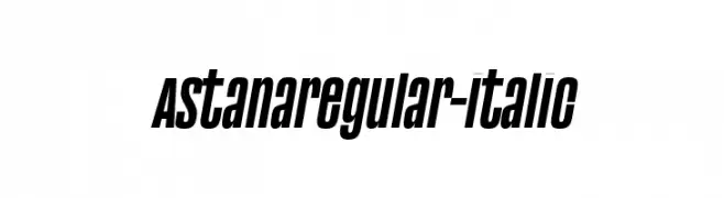 Astana regular-italic  Descarca Fonturi Gratis