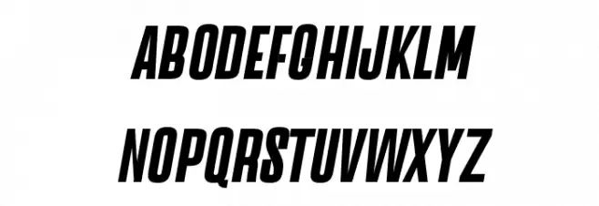 Astana regular-italic Caratteri MAIUSCOLE