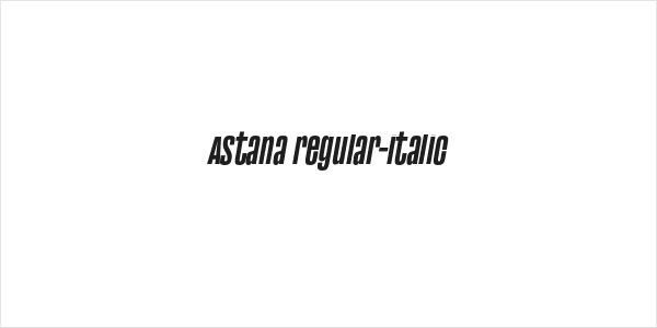 Astana regular-italic Logo