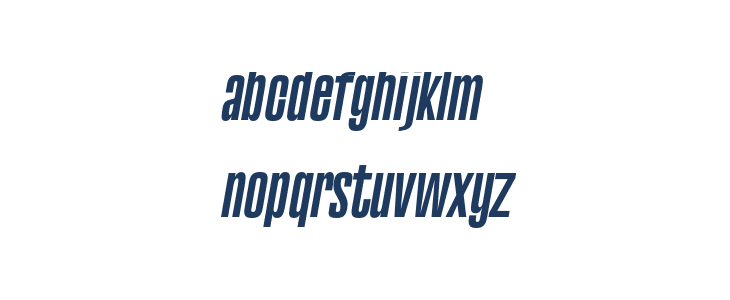 Astana regular-italic Lowercase