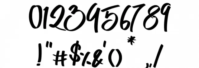 Astania Regular Font OTHER CHARS