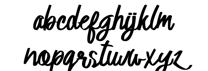 Astania Regular Font LOWERCASE