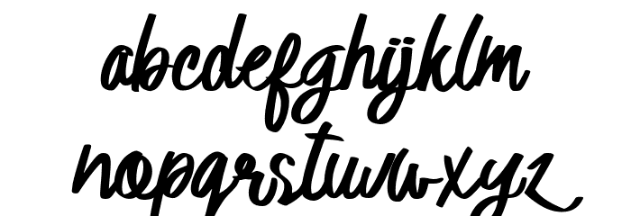 Astania Regular Font LOWERCASE