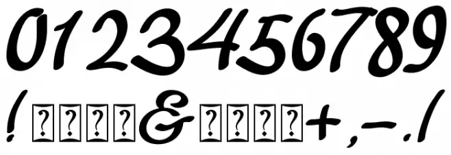 Astania Script Font OTHER CHARS