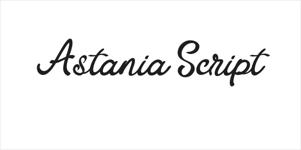 Astania Script Logo