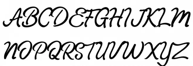 AstaniaScript Schriftart Groß