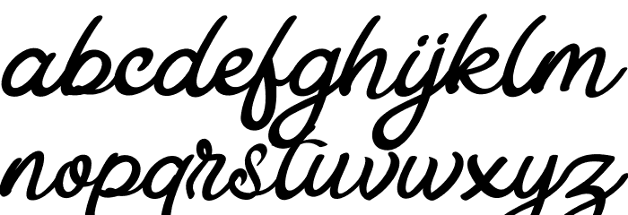 AstaniaScript Font LOWERCASE