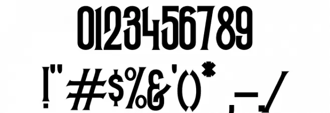 Astaroth Font OTHER CHARS