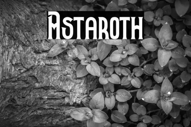 Astaroth Font examples