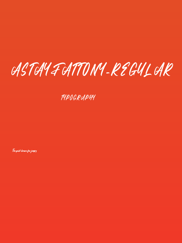 Astayfattony-Regular Poster