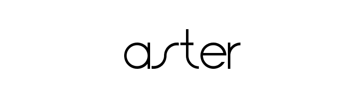 Aster  font caratteri gratis