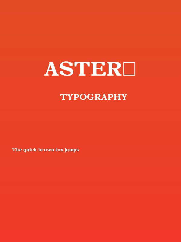 Aster1 Poster