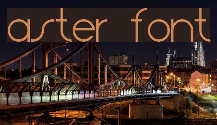 Aster Font examples