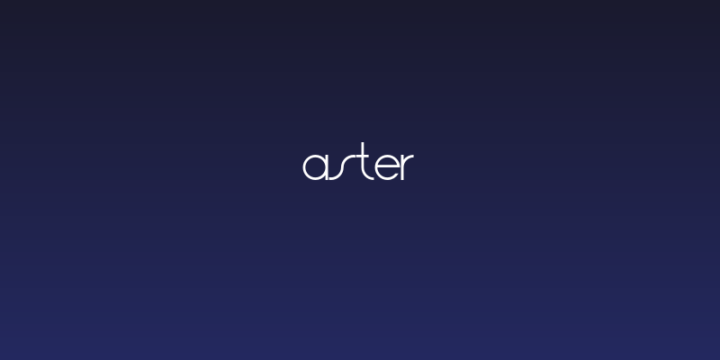 Aster Social Header