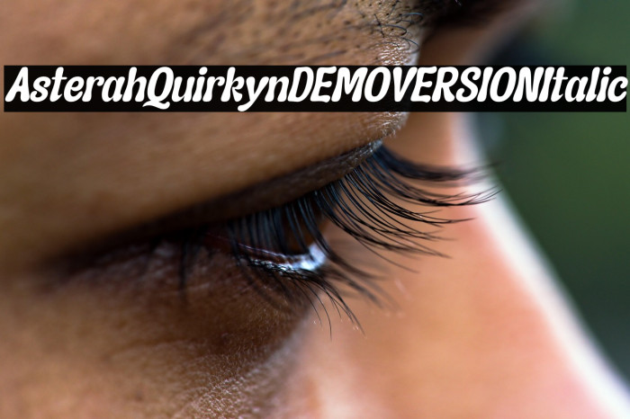 Asterah Quirkyn DEMO VERSION Italic Example 3