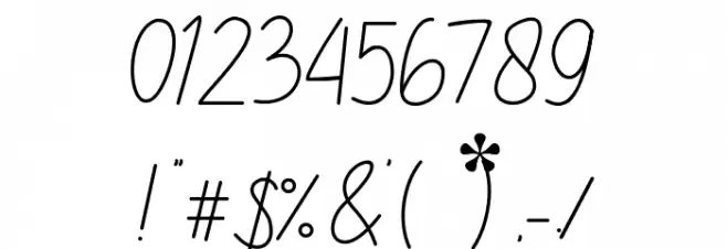 Astercla Font OTHER CHARS