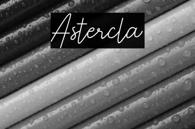 Astercla Font examples