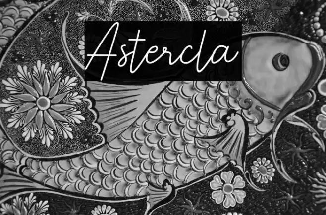 Astercla Font examples