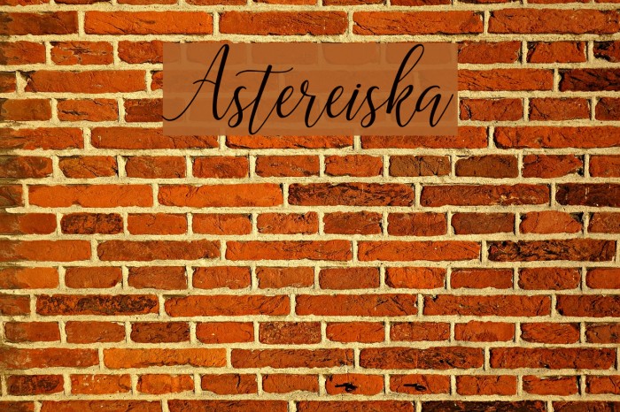 Astereiska Font examples
