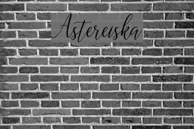 Astereiska Font examples