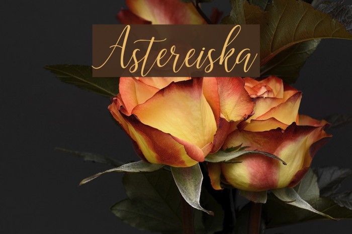 Astereiska Font examples