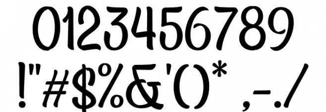 AsteriaRoyaltyDEMO Font OTHER CHARS