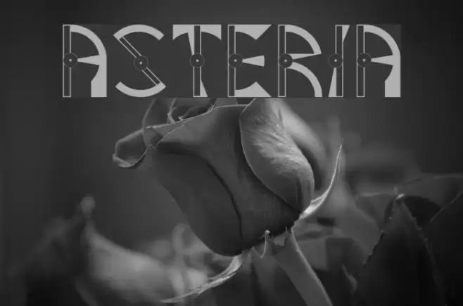 Asteria Font examples