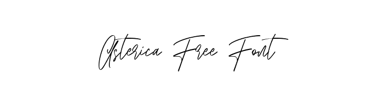 Asterica Free Font  Скачать бесплатные шрифты
