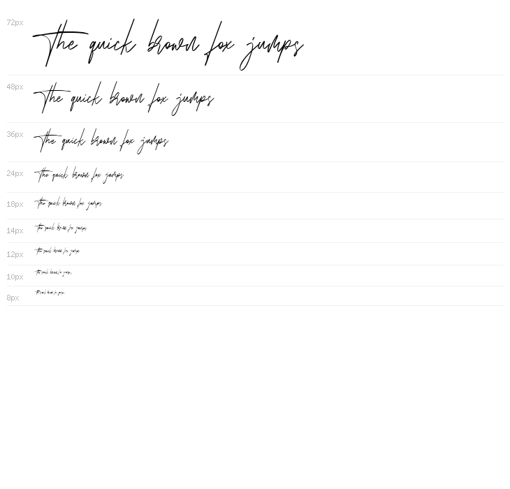 Asterica Free Font Waterfall