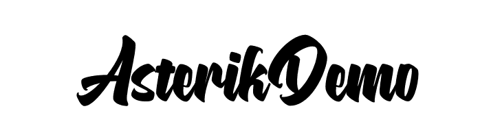 Asterik Demo  font caratteri gratis