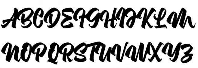 Asterik Demo Font Litere mari