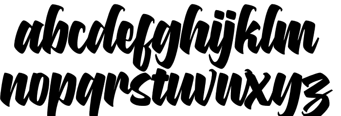 Asterik Demo Font LOWERCASE