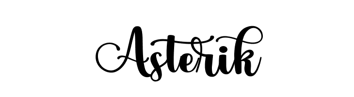 Asterik  font caratteri gratis