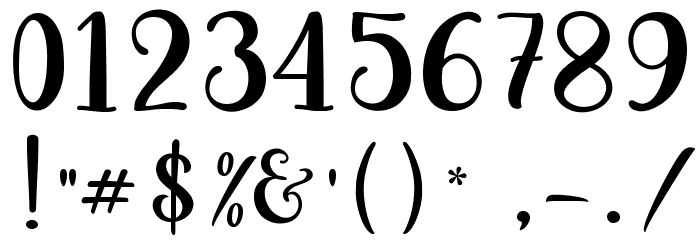 Asterik Font OTHER CHARS