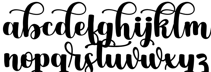 Asterik Font LOWERCASE