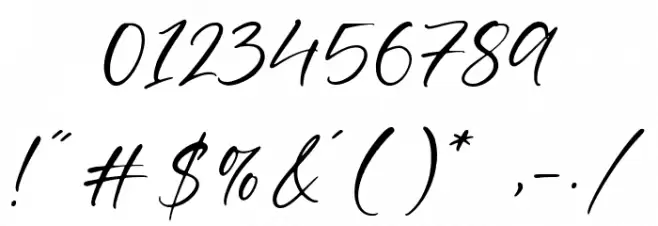 Asterika Font OTHER CHARS