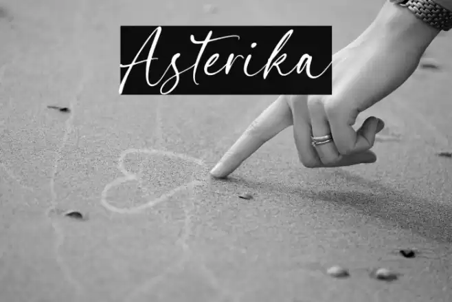 Asterika Font examples