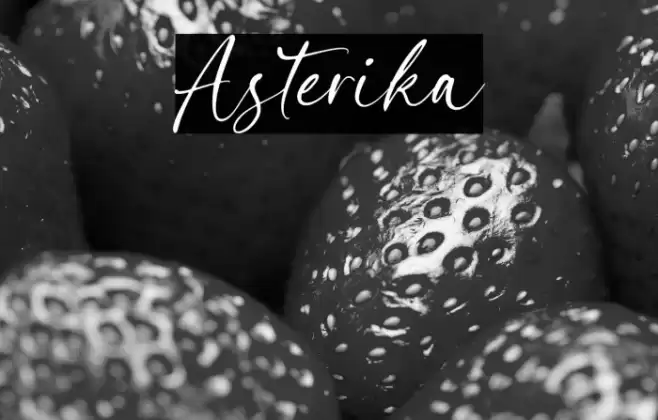 Asterika Font examples