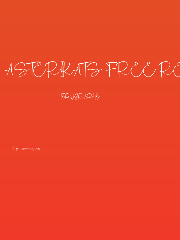 Asterikats Free Regular Poster