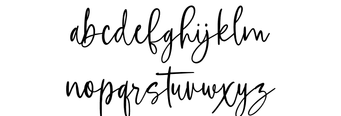 Asterikats Free Regular Font LOWERCASE